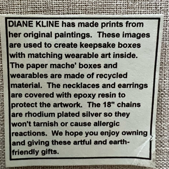 🌸🌸Handcrafted Jewelry Set (Necklace, Bracelet & Earrings 🌸🌸 - Picture 4 of 4